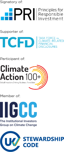 Signatory of Principles for Responsible Investing, Supporter of TCFD, and Proud Participant of Climate Action